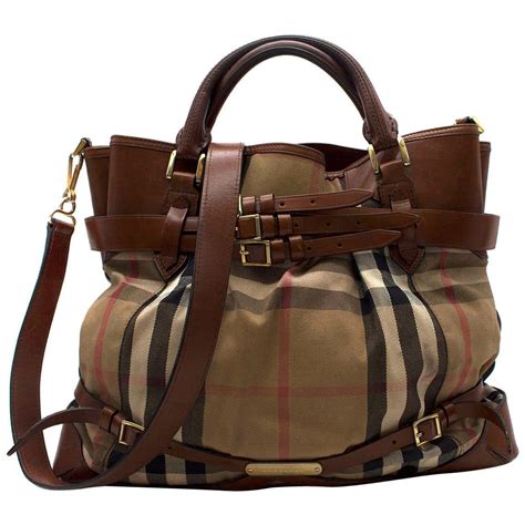 nova check tote burberry|Burberry checked canvas tote bag.